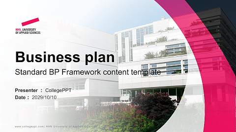HAN University of Applied Sciences Competition/Entrepreneurship Contest PPT Template