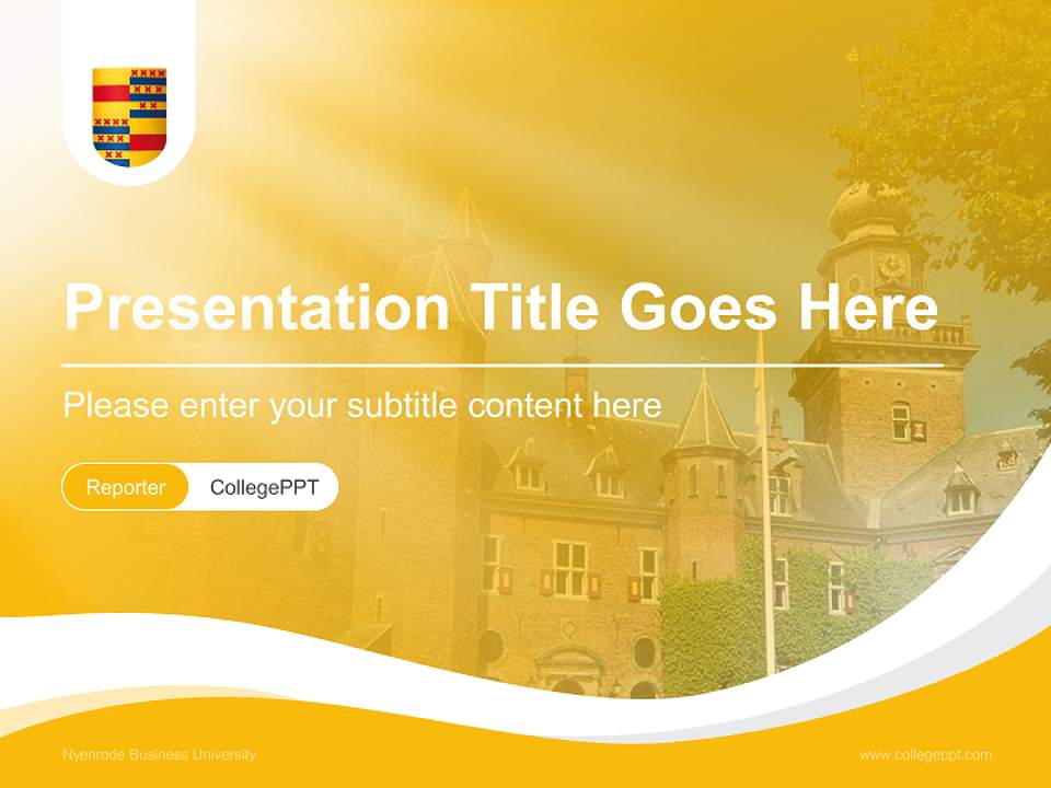 Nyenrode Business University Lecture Sharing and Networking Event PPT Template4:3 ratio PPT effect preview image4