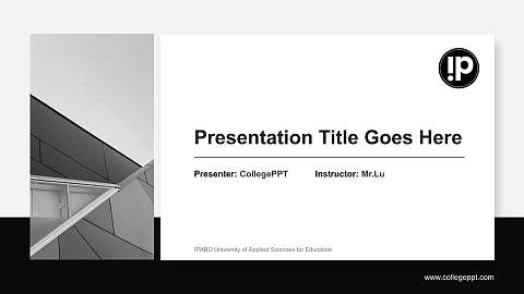 IPABO University of Applied Sciences for Education General Purpose PPT Template