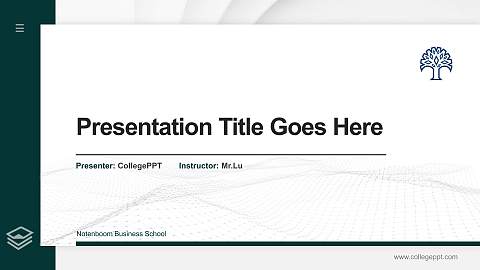Notenboom Business School Thesis Proposal/Graduation Defense PPT Template