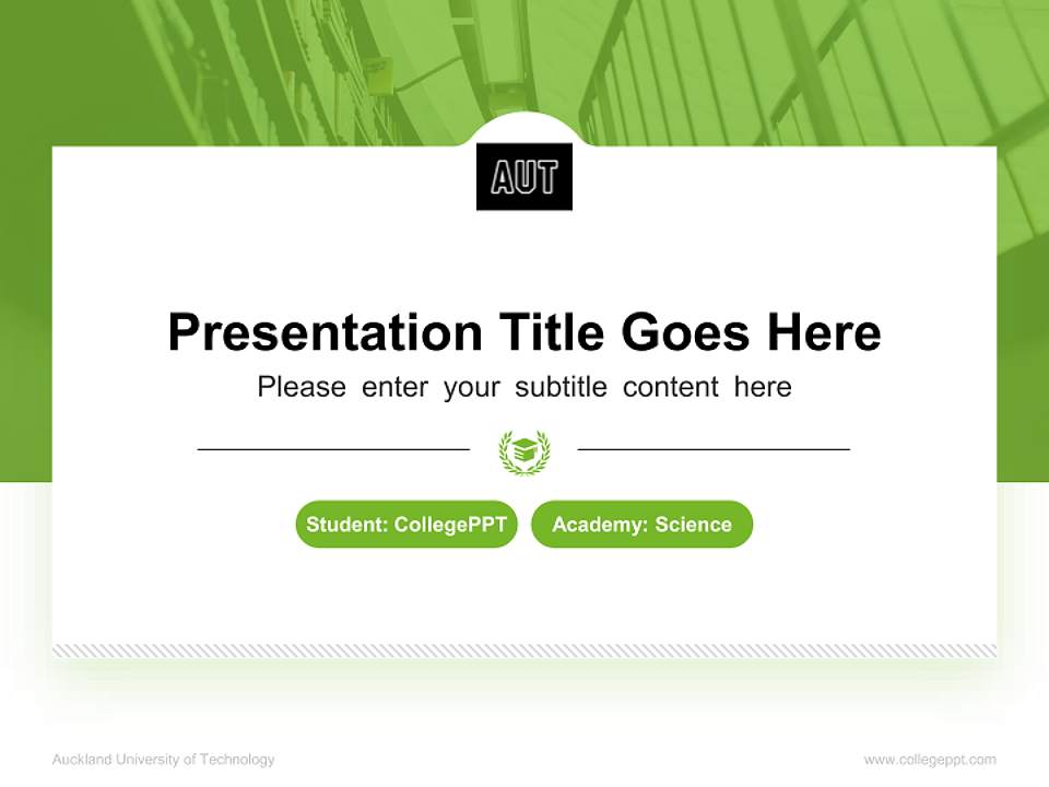 Auckland University of Technology National Scholarship Defense PPT Template4:3 ratio PPT effect preview image4