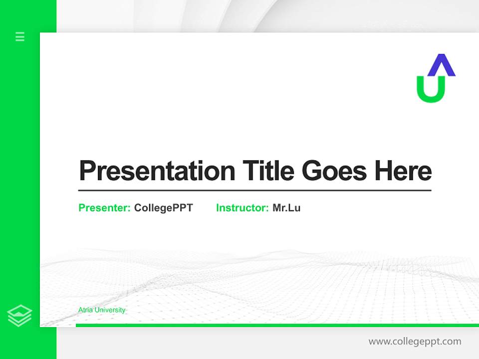 Atria University Thesis Proposal/Graduation Defense PPT Template4:3 ratio PPT effect preview image5