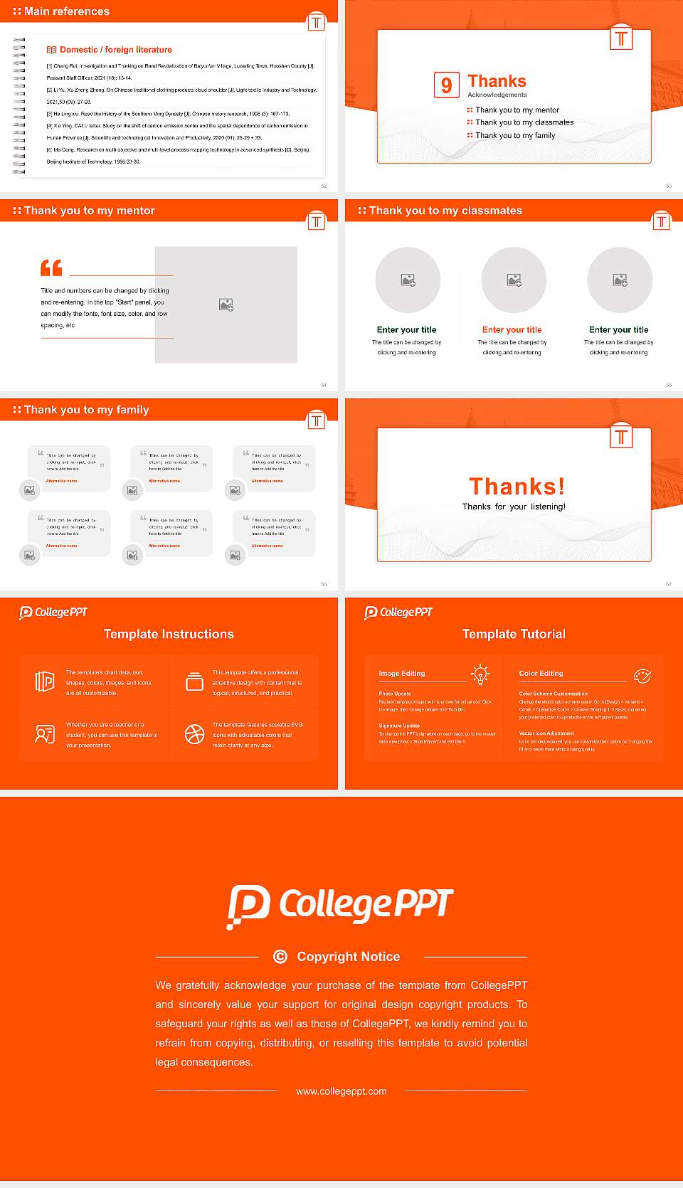 Torrens University Australia Graduation Thesis Defense PPT Template16:9 ratio PPT effect preview image7