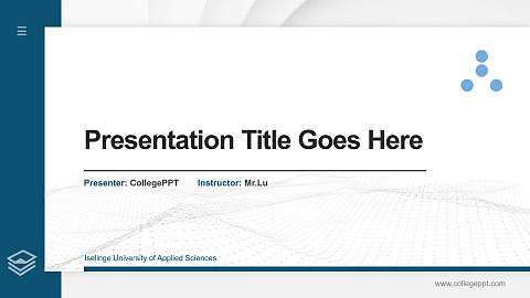 Iselinge University of Applied Sciences Thesis Proposal/Graduation Defense PPT Template