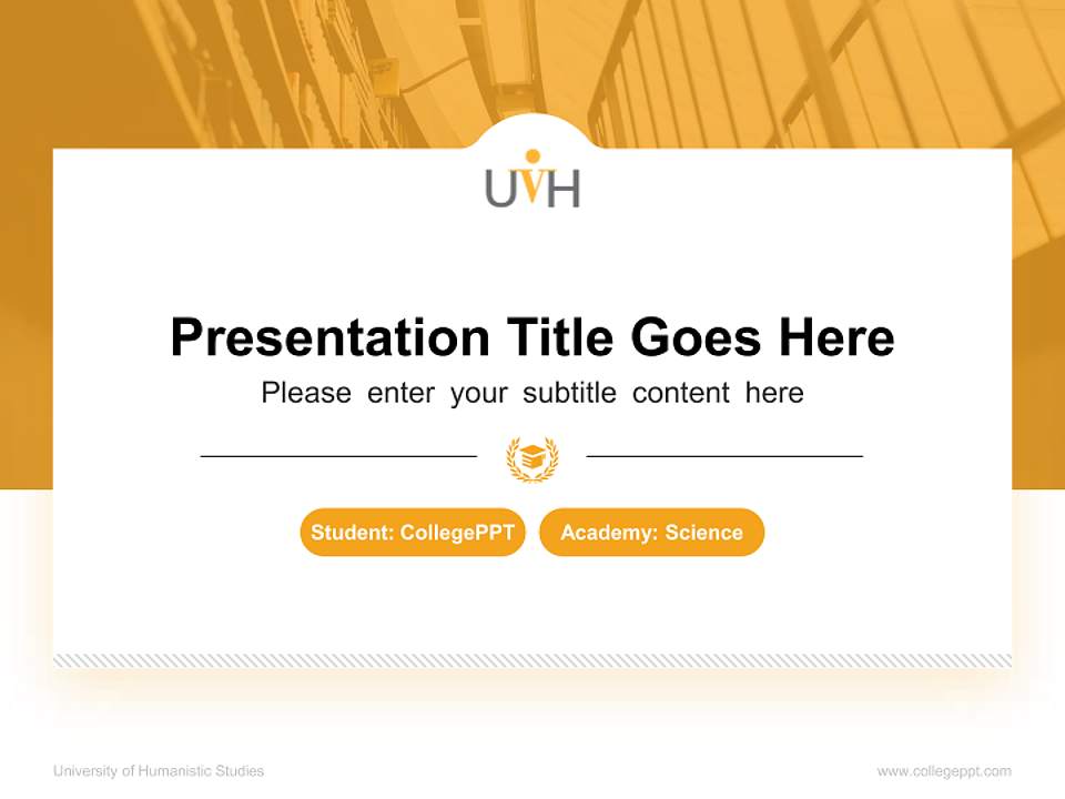 University of Humanistic Studies National Scholarship Defense PPT Template4:3 ratio PPT effect preview image4