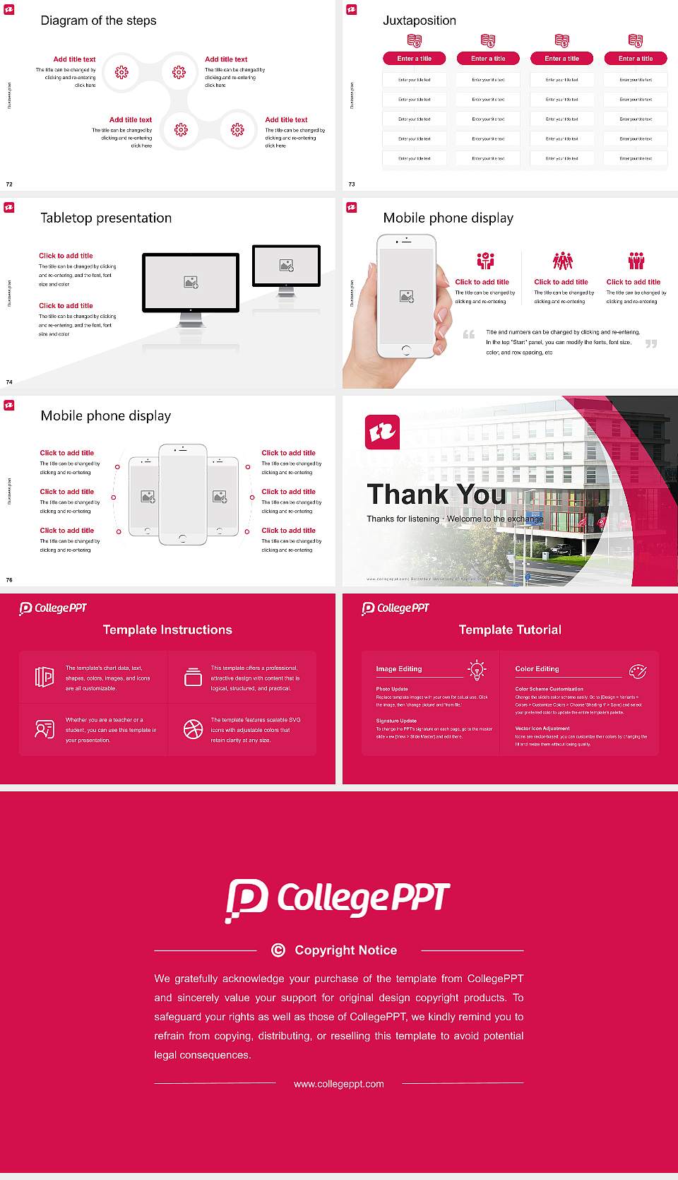 Rotterdam University of Applied Sciences Competition/Entrepreneurship Contest PPT Template16:9 ratio PPT effect preview image9