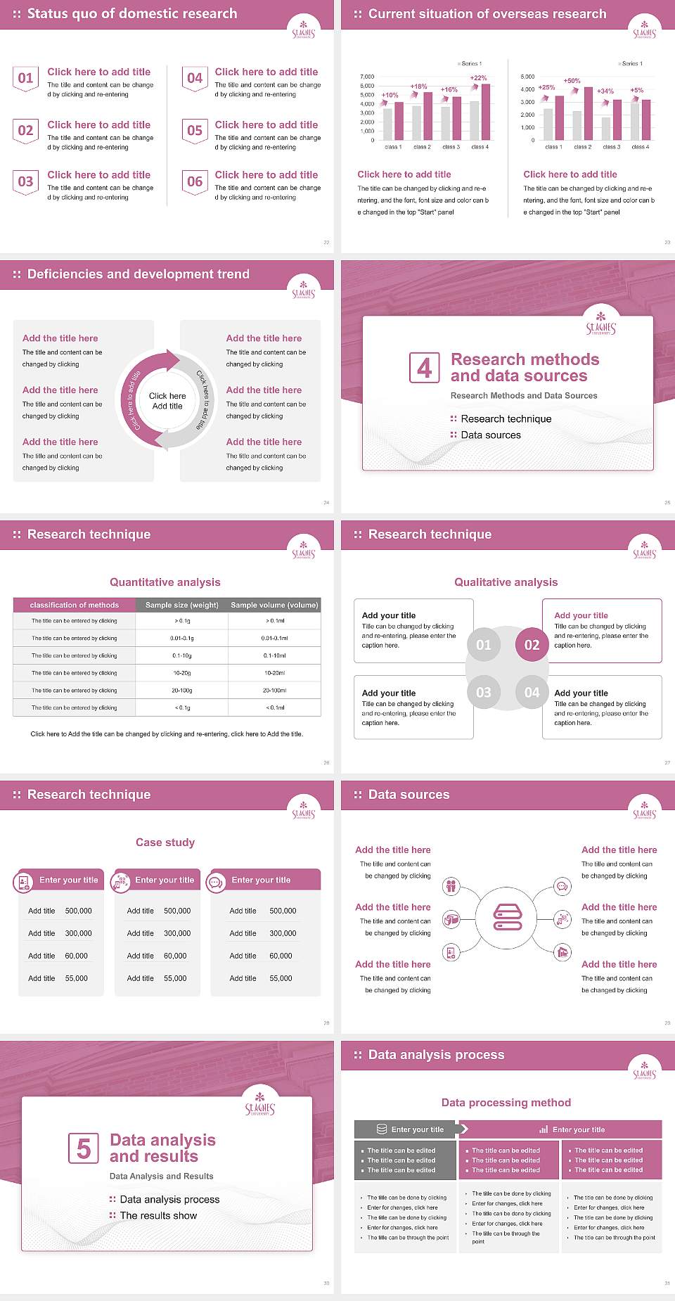 Heian Jogakuin (St. Agnes’) University Graduation Thesis Defense PPT Template4:3 ratio PPT effect preview image4