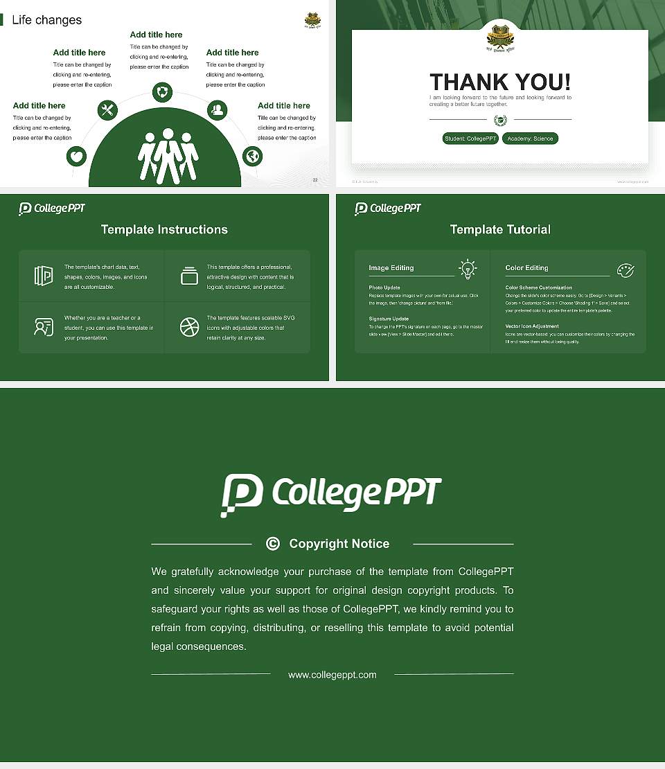 G.L.A. University National Scholarship Defense PPT Template16:9 ratio PPT effect preview image4