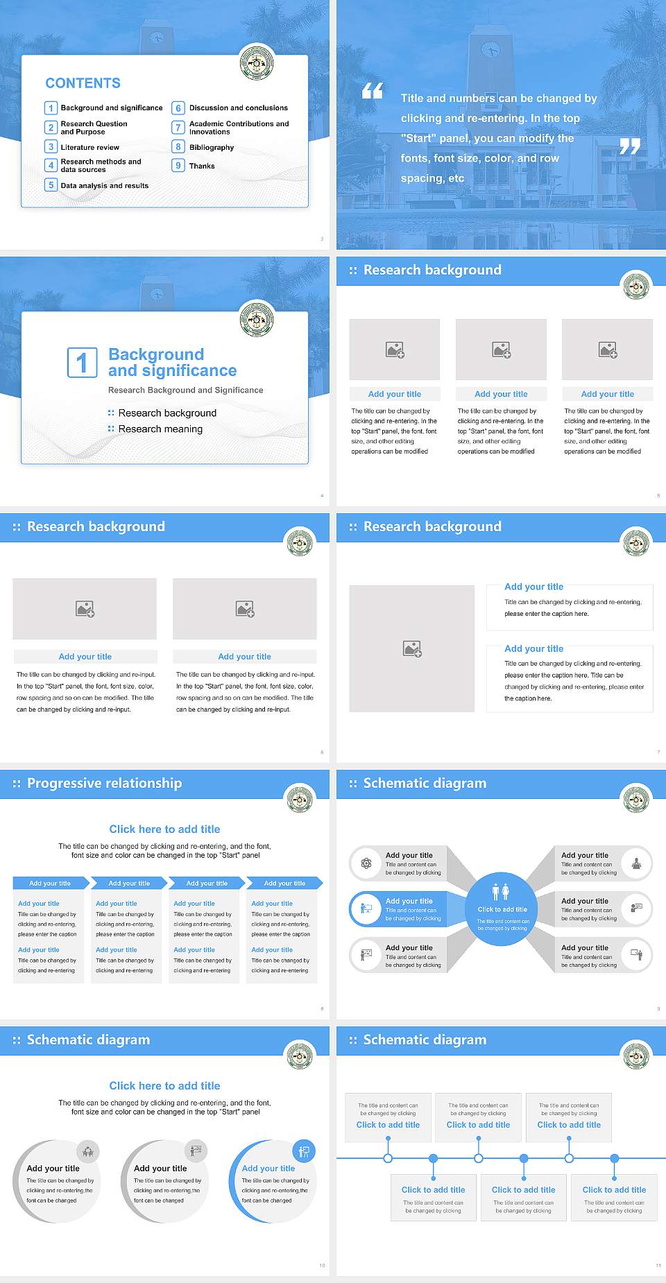 G.B. Pant University of Agriculture and Technology Graduation Thesis Defense PPT Template4:3 ratio PPT effect preview image2