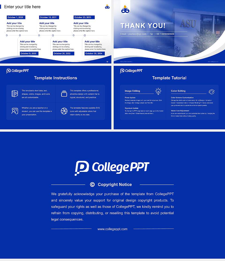 Albany State University Lecture Sharing and Networking Event PPT Template16:9 ratio PPT effect preview image4