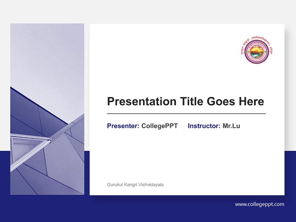 Gurukul Kangri Vishvidayala General Purpose PPT Template4:3 ratio PPT effect preview image6