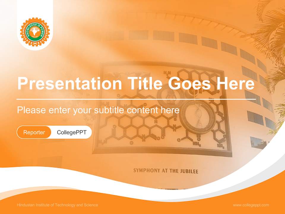 Hindustan Institute of Technology and Science Lecture Sharing and Networking Event PPT Template4:3 ratio PPT effect preview image4