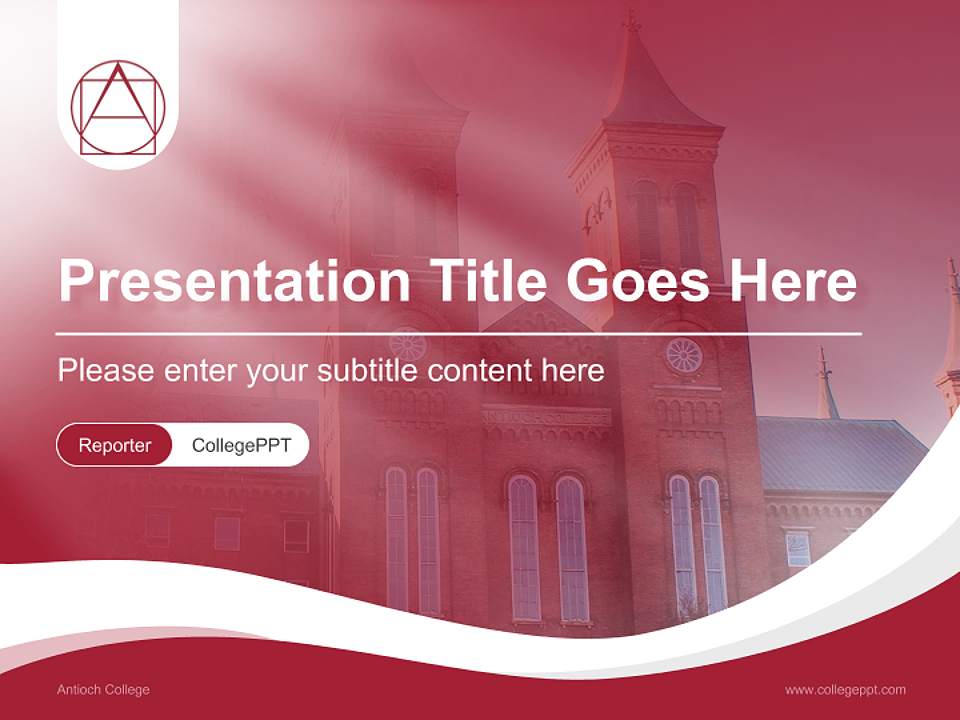 Antioch College Lecture Sharing and Networking Event PPT Template4:3 ratio PPT effect preview image4