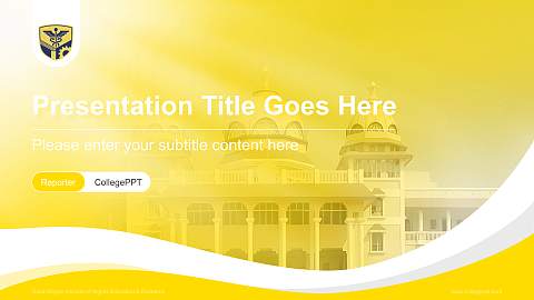 Datta Meghe Institute of Higher Education & Research Lecture Sharing and Networking Event PPT Template
