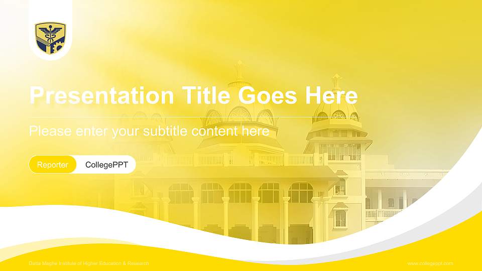 Datta Meghe Institute of Higher Education & Research Lecture Sharing and Networking Event PPT Template16:9 ratio PPT effect preview image