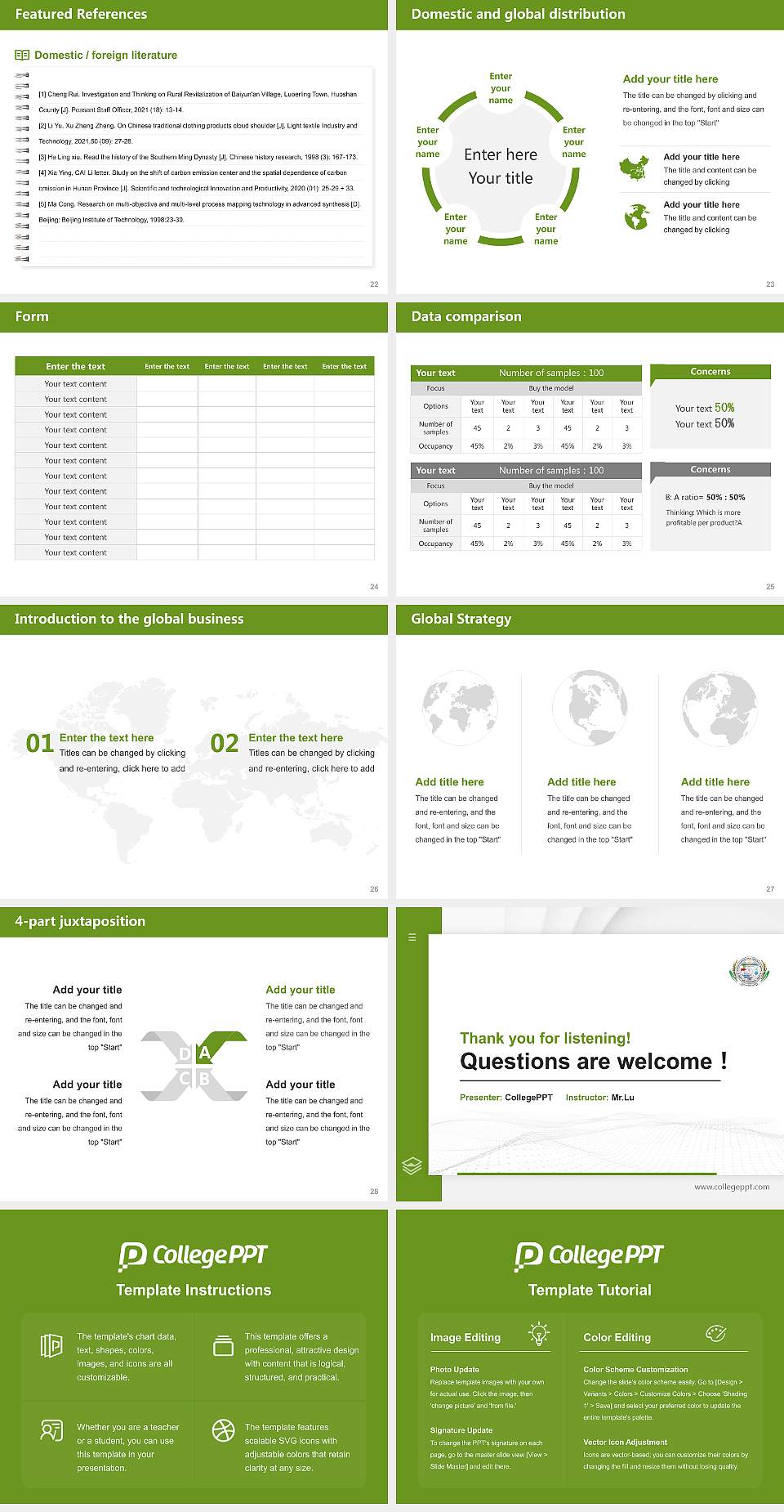 Central Agricultural University Thesis Proposal/Graduation Defense PPT Template4:3 ratio PPT effect preview image4