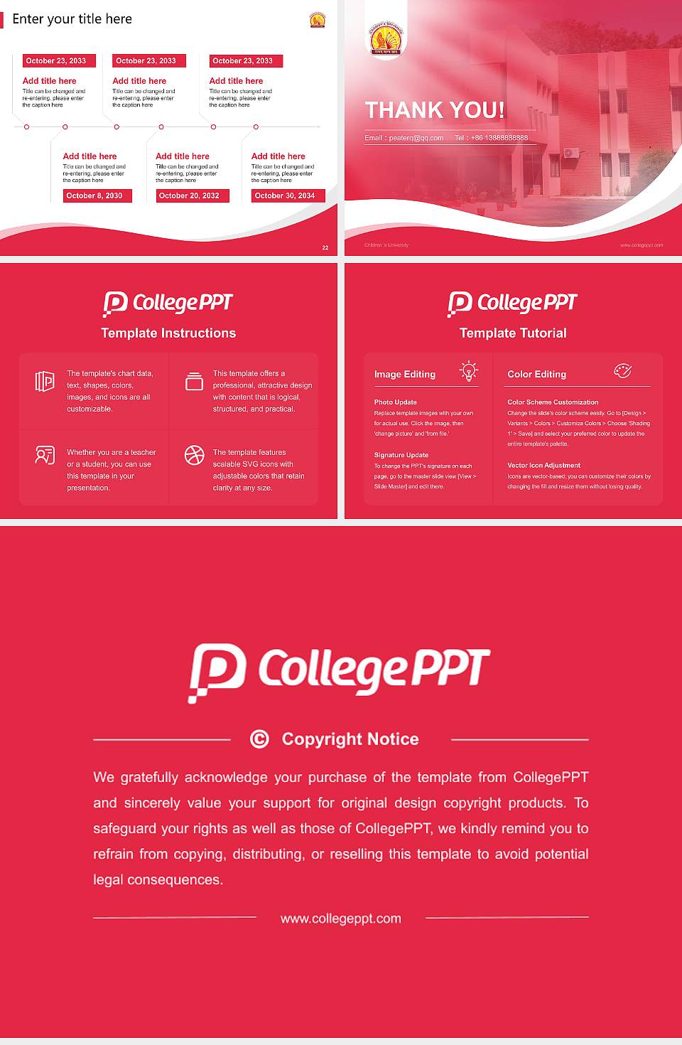 Children ‘s University Lecture Sharing and Networking Event PPT Template4:3 ratio PPT effect preview image4
