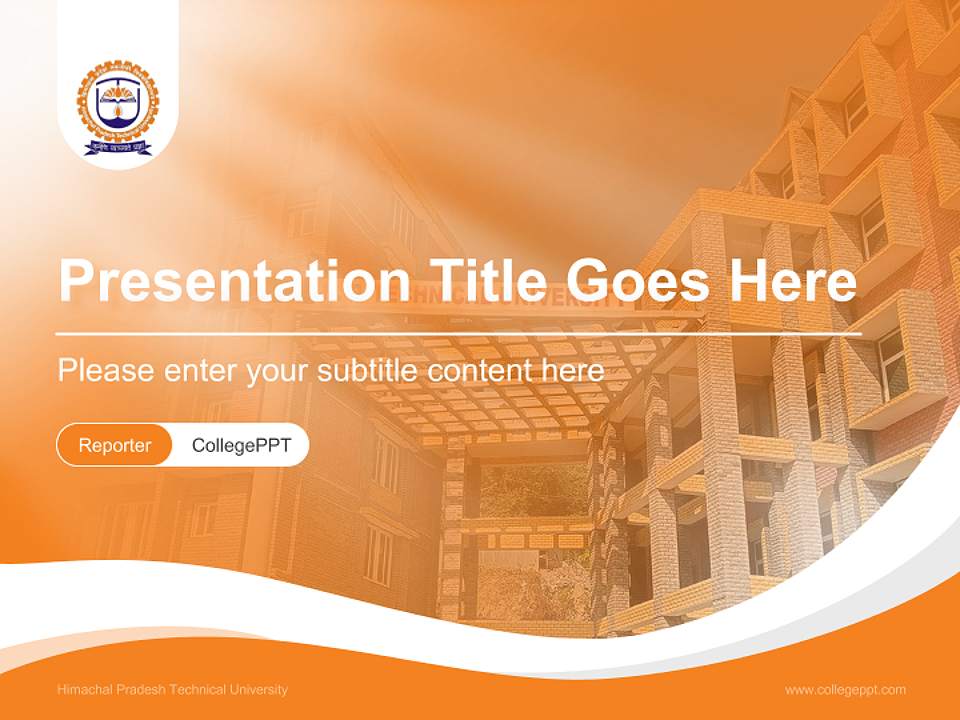 Himachal Pradesh Technical University Lecture Sharing and Networking Event PPT Template4:3 ratio PPT effect preview image4