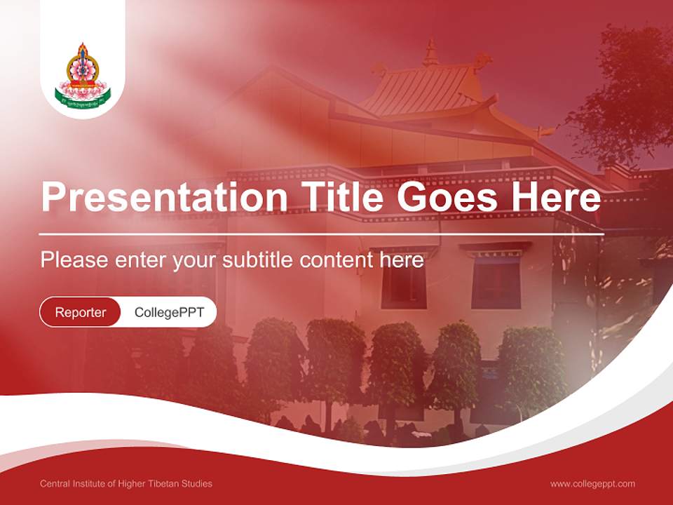 Central Institute of Higher Tibetan Studies Lecture Sharing and Networking Event PPT Template4:3 ratio PPT effect preview image4