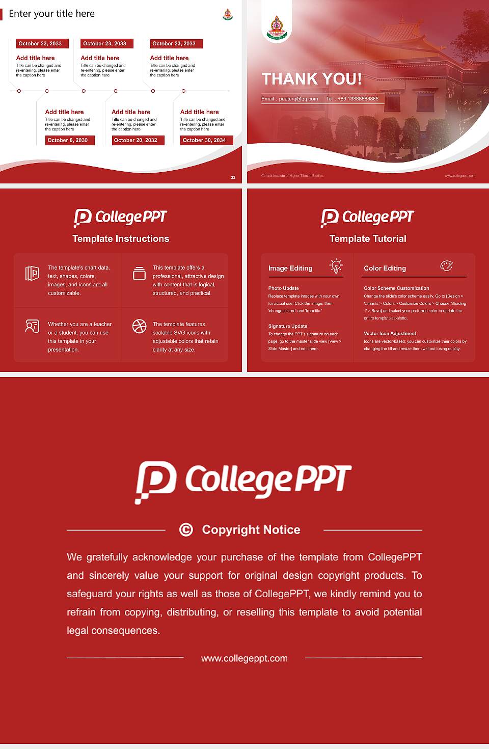 Central Institute of Higher Tibetan Studies Lecture Sharing and Networking Event PPT Template4:3 ratio PPT effect preview image4