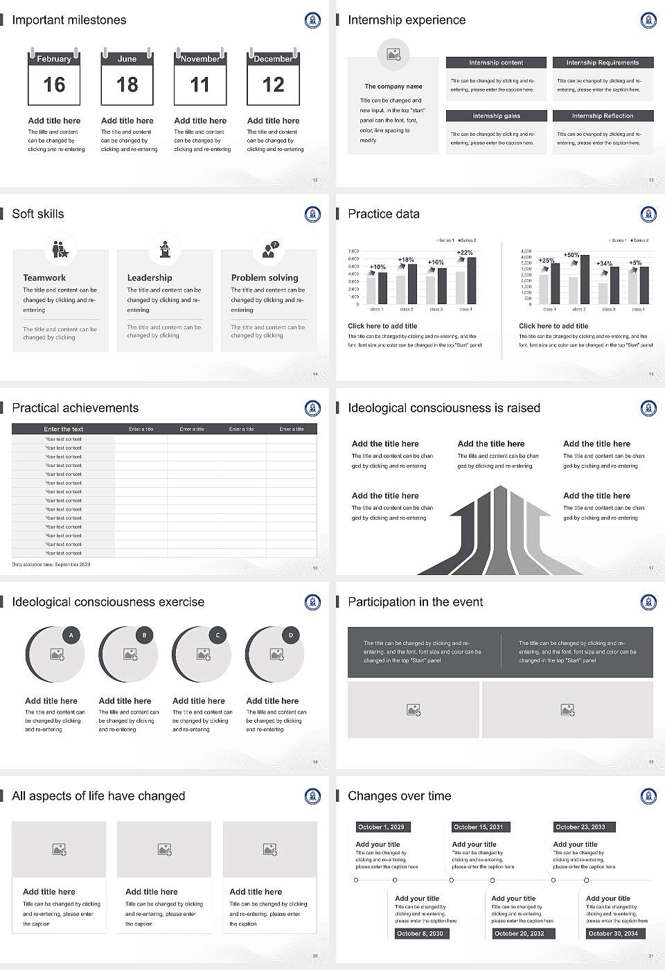 America Evangelical University National Scholarship Defense PPT Template16:9 ratio PPT effect preview image3
