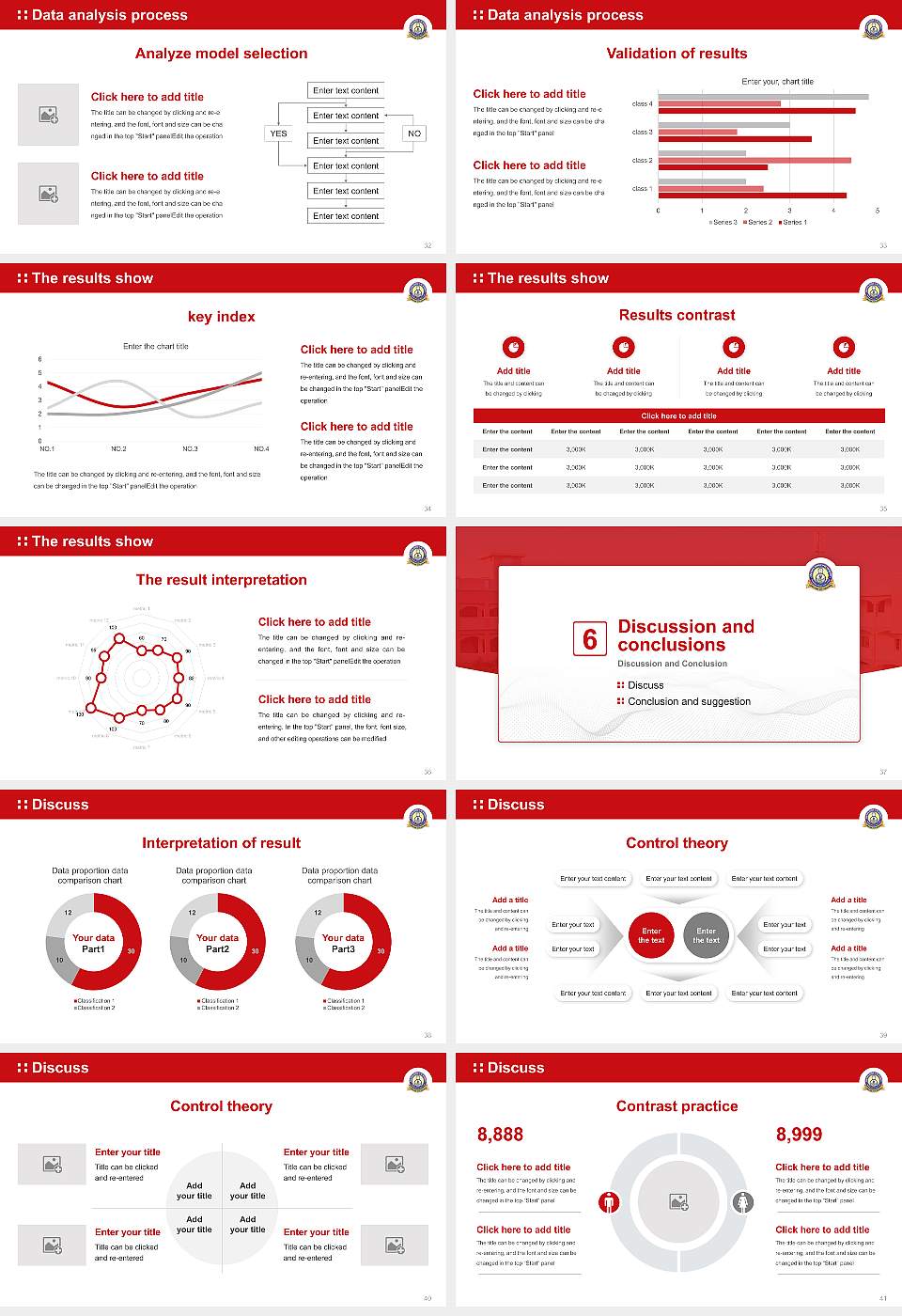 Chaitanya (Deemed to be University) Graduation Thesis Defense PPT Template16:9 ratio PPT effect preview image5