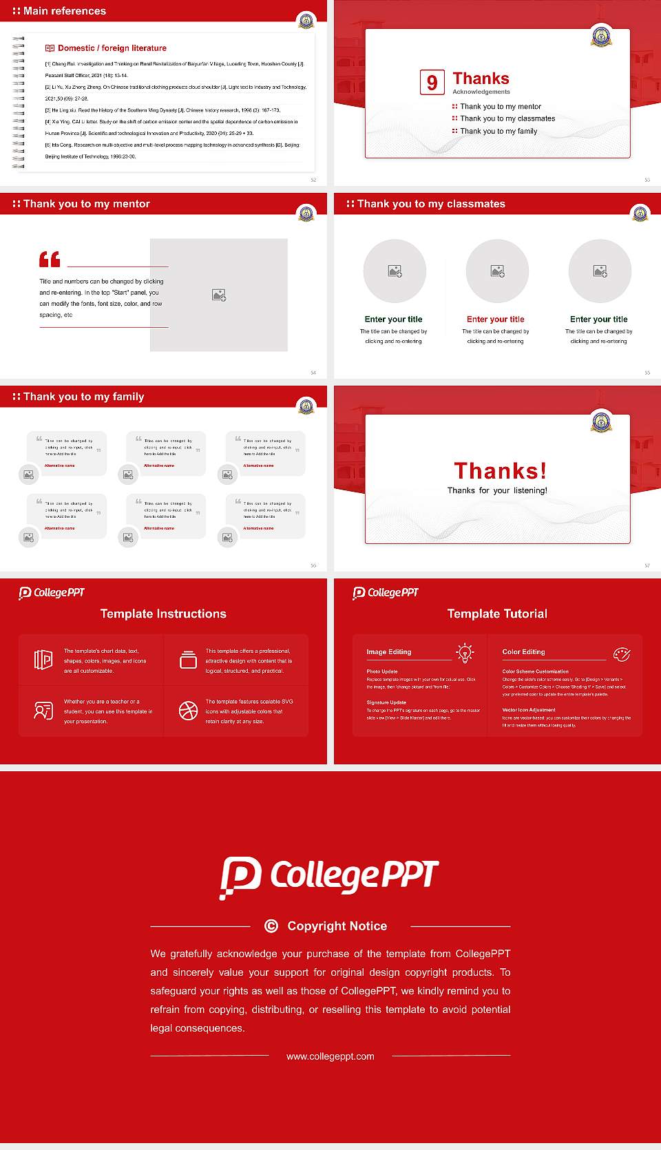 Chaitanya (Deemed to be University) Graduation Thesis Defense PPT Template16:9 ratio PPT effect preview image7