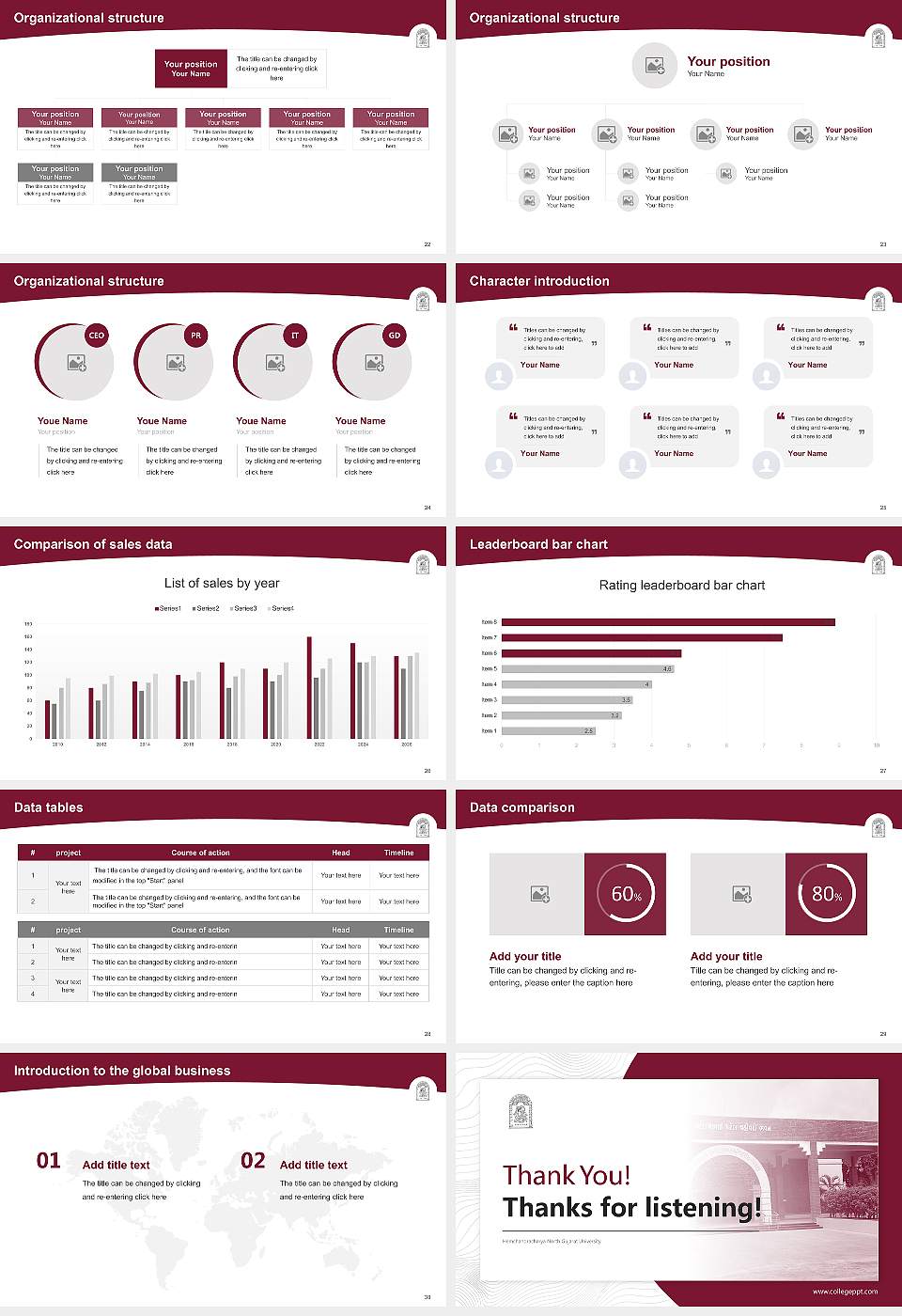 Hemchandracharya North Gujarat University Academic Presentation/Research Findings Report PPT Template16:9 ratio PPT effect preview image4