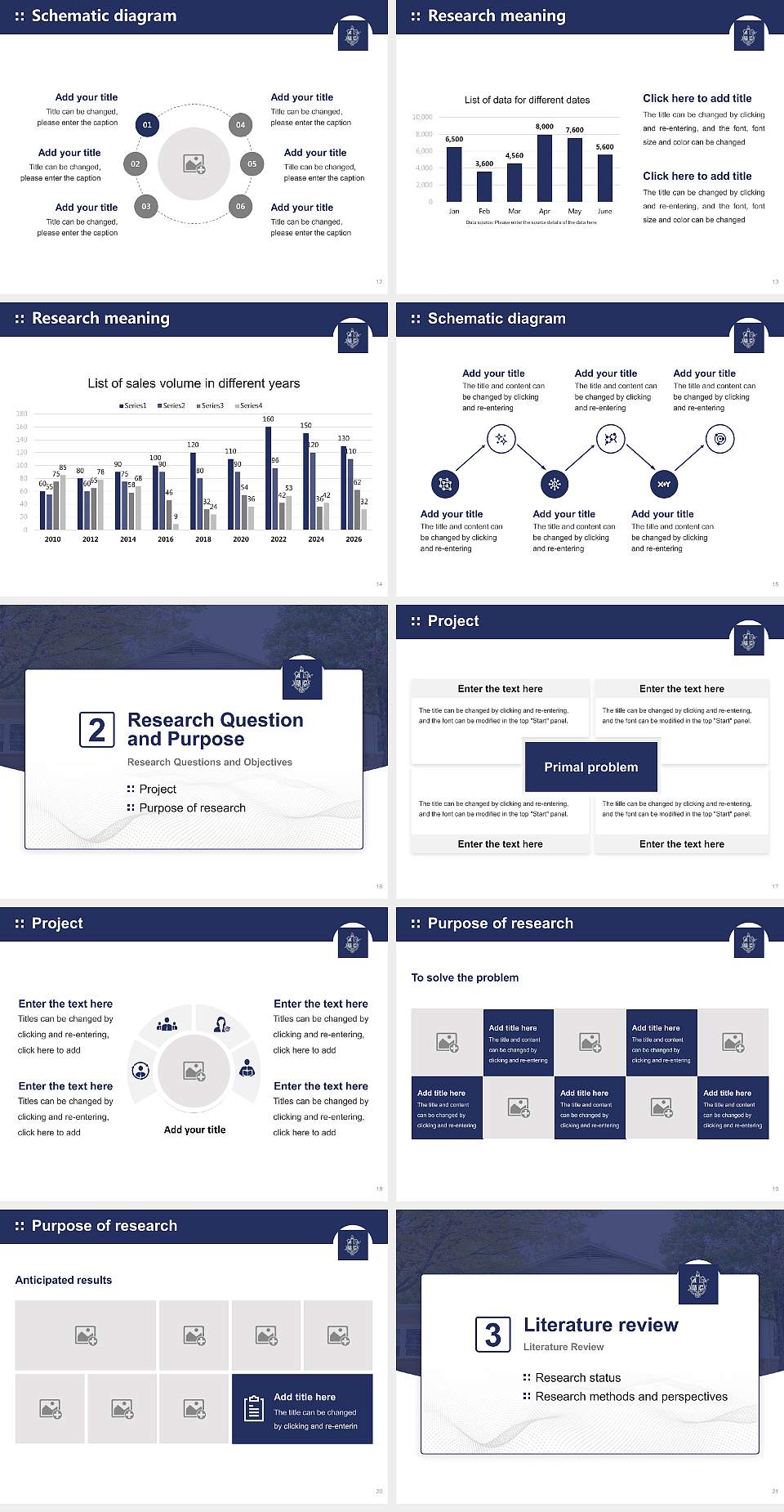 Allegheny Wesleyan College Graduation Thesis Defense PPT Template4:3 ratio PPT effect preview image3