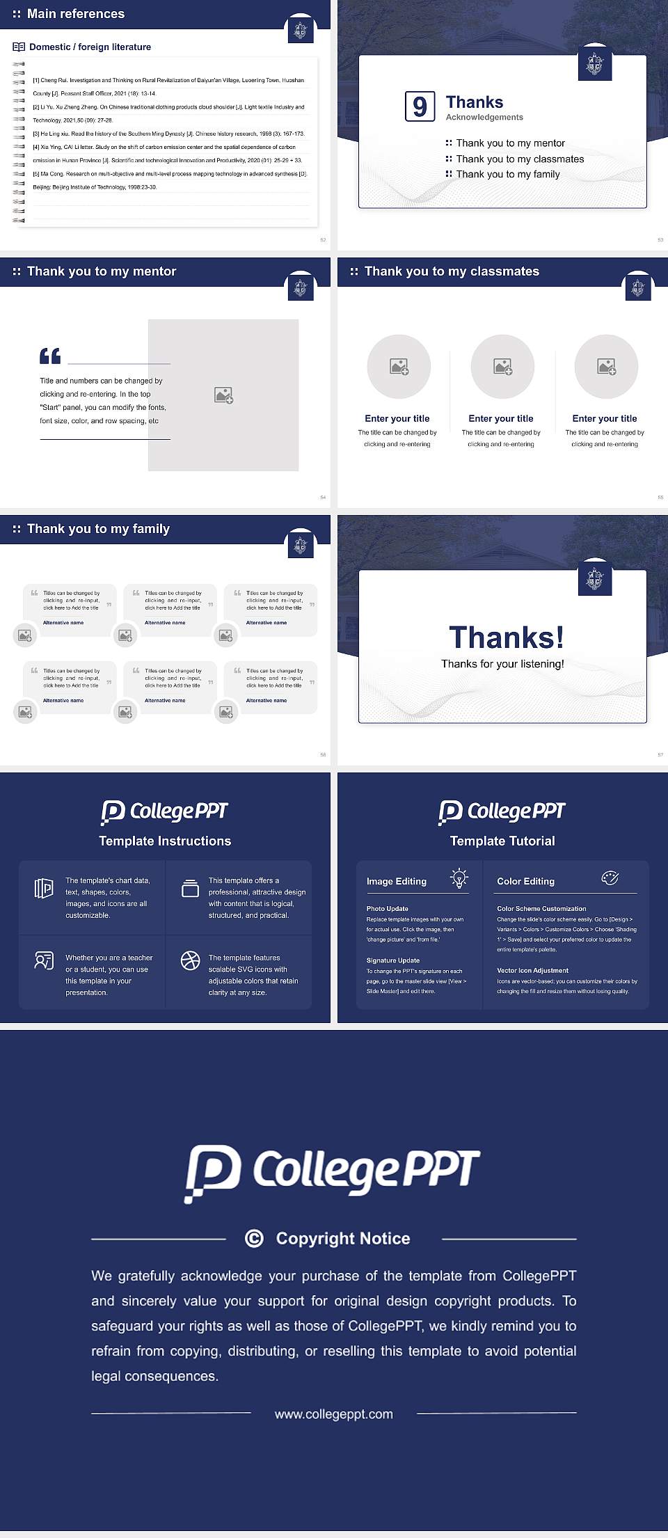 Allegheny Wesleyan College Graduation Thesis Defense PPT Template4:3 ratio PPT effect preview image7