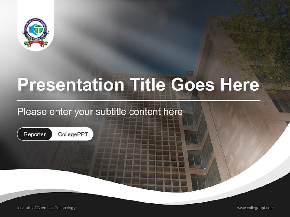 Institute of Chemical Technology Lecture Sharing and Networking Event PPT Template4:3 ratio PPT effect preview image4