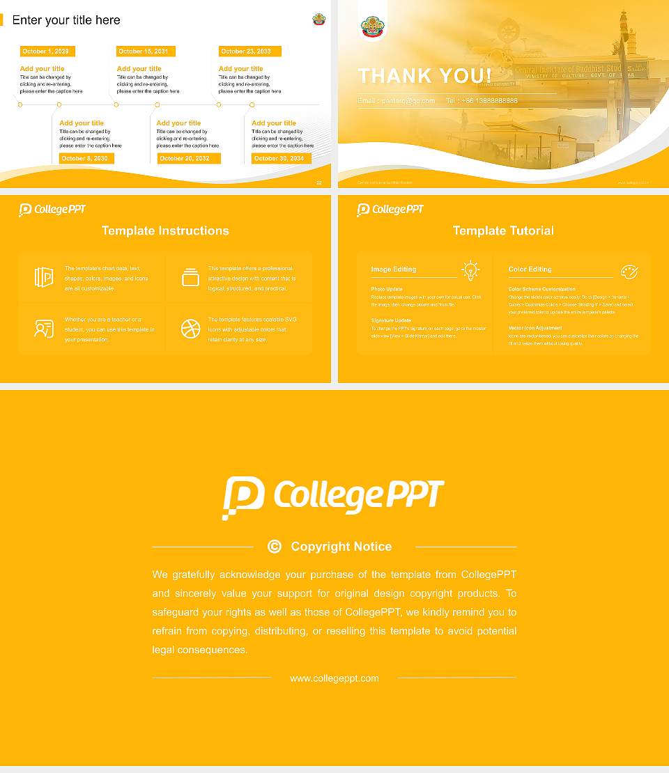 Central Institute of Buddhist Studies Lecture Sharing and Networking Event PPT Template16:9 ratio PPT effect preview image4