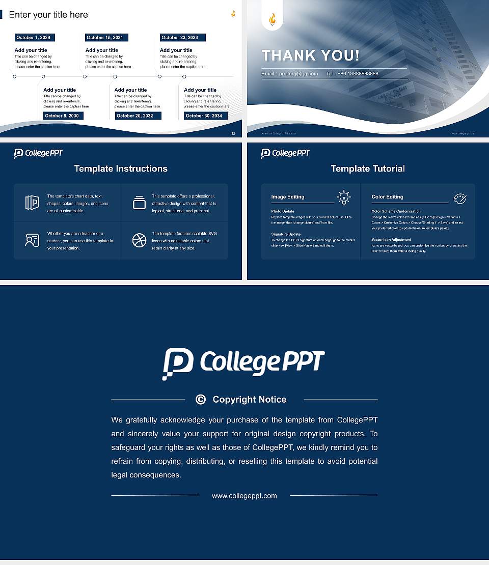 American College of Education Lecture Sharing and Networking Event PPT Template16:9 ratio PPT effect preview image4