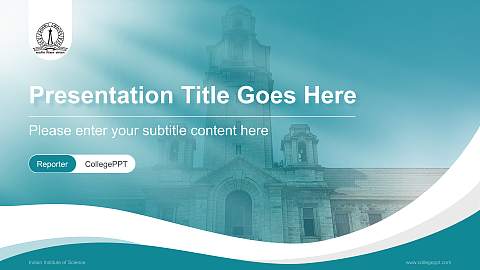 Indian Institute of Science Lecture Sharing and Networking Event PPT Template