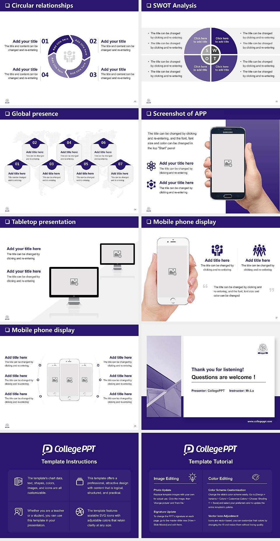 Bhagwant Global University General Purpose PPT Template4:3 ratio PPT effect preview image5