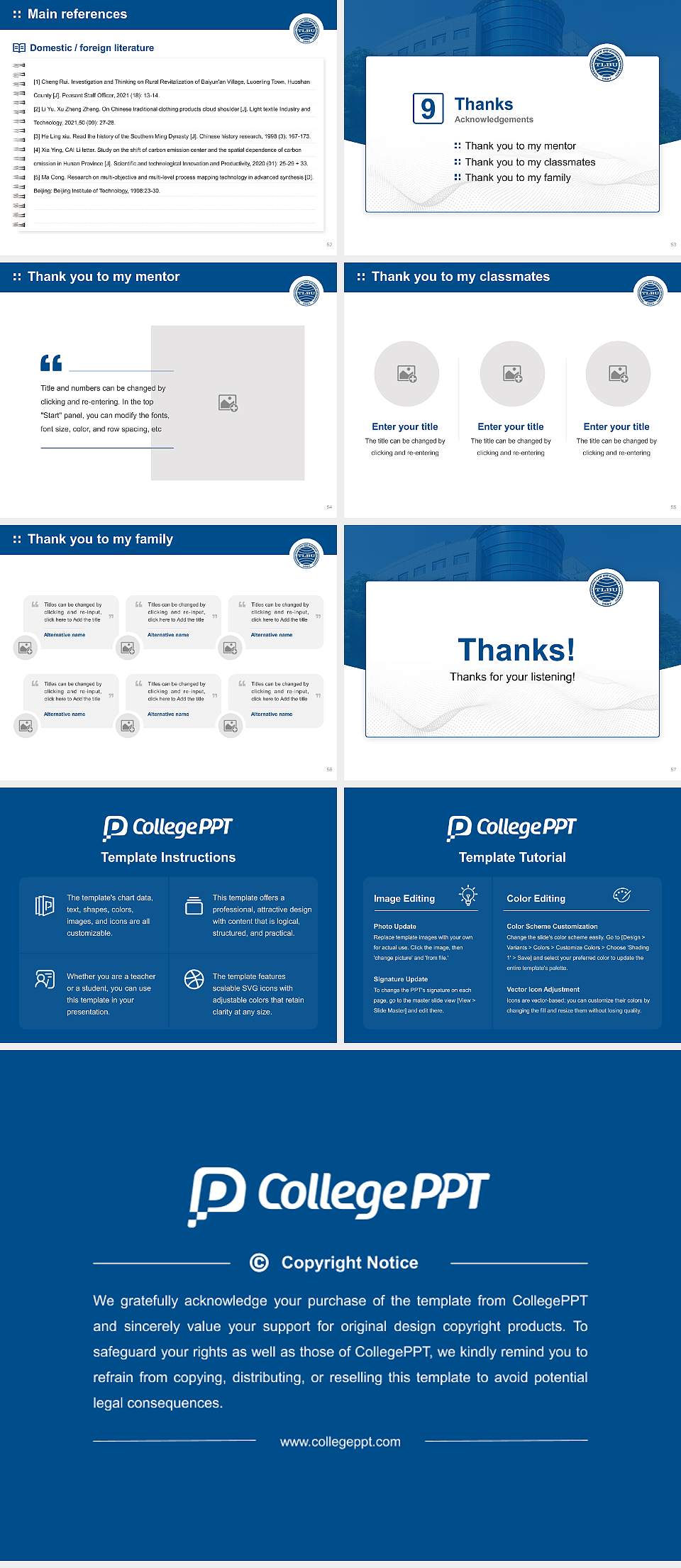 Transnational Law and Business University Graduation Thesis Defense PPT Template4:3 ratio PPT effect preview image7
