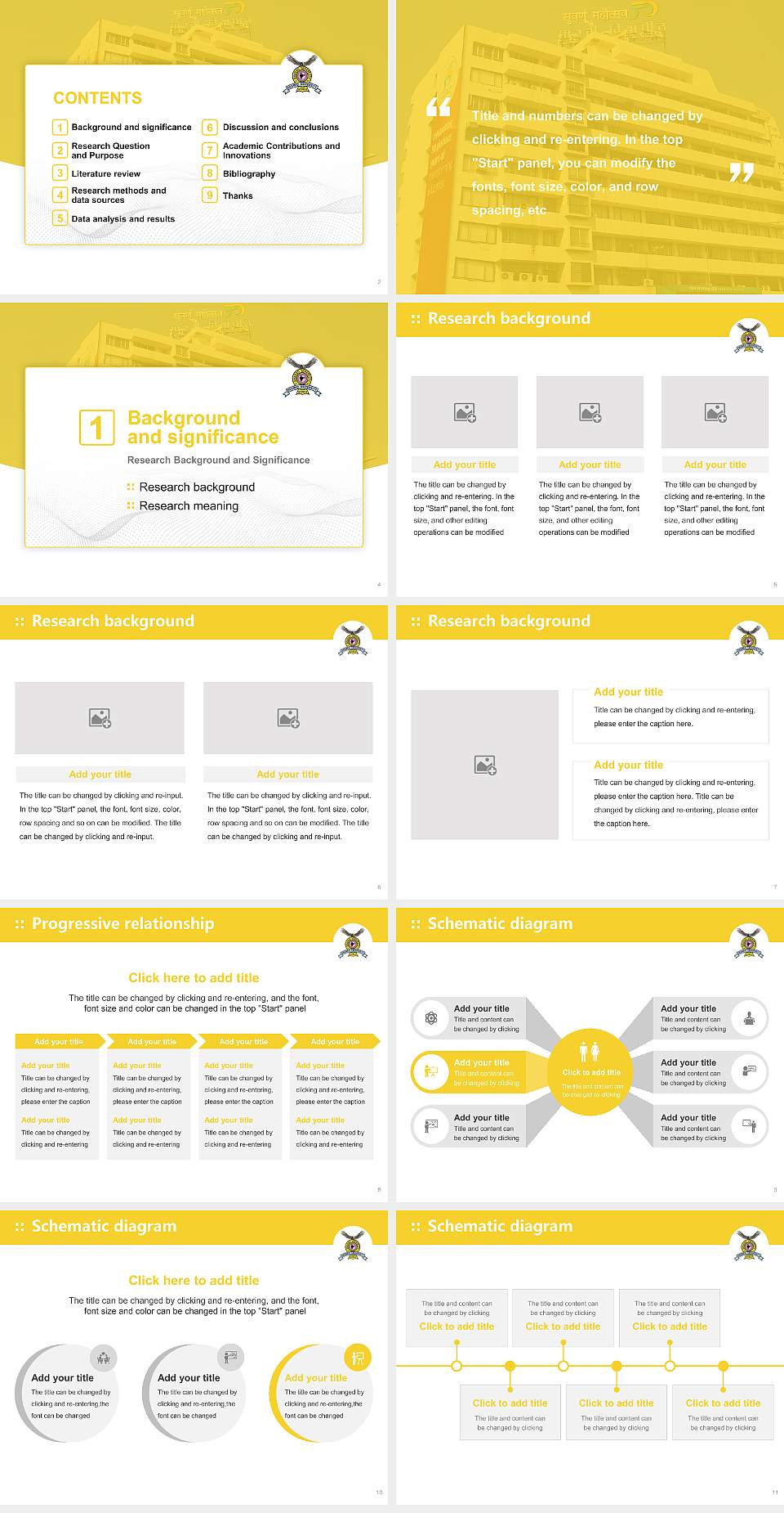 Bharati Vidyapeeth Graduation Thesis Defense PPT Template4:3 ratio PPT effect preview image2