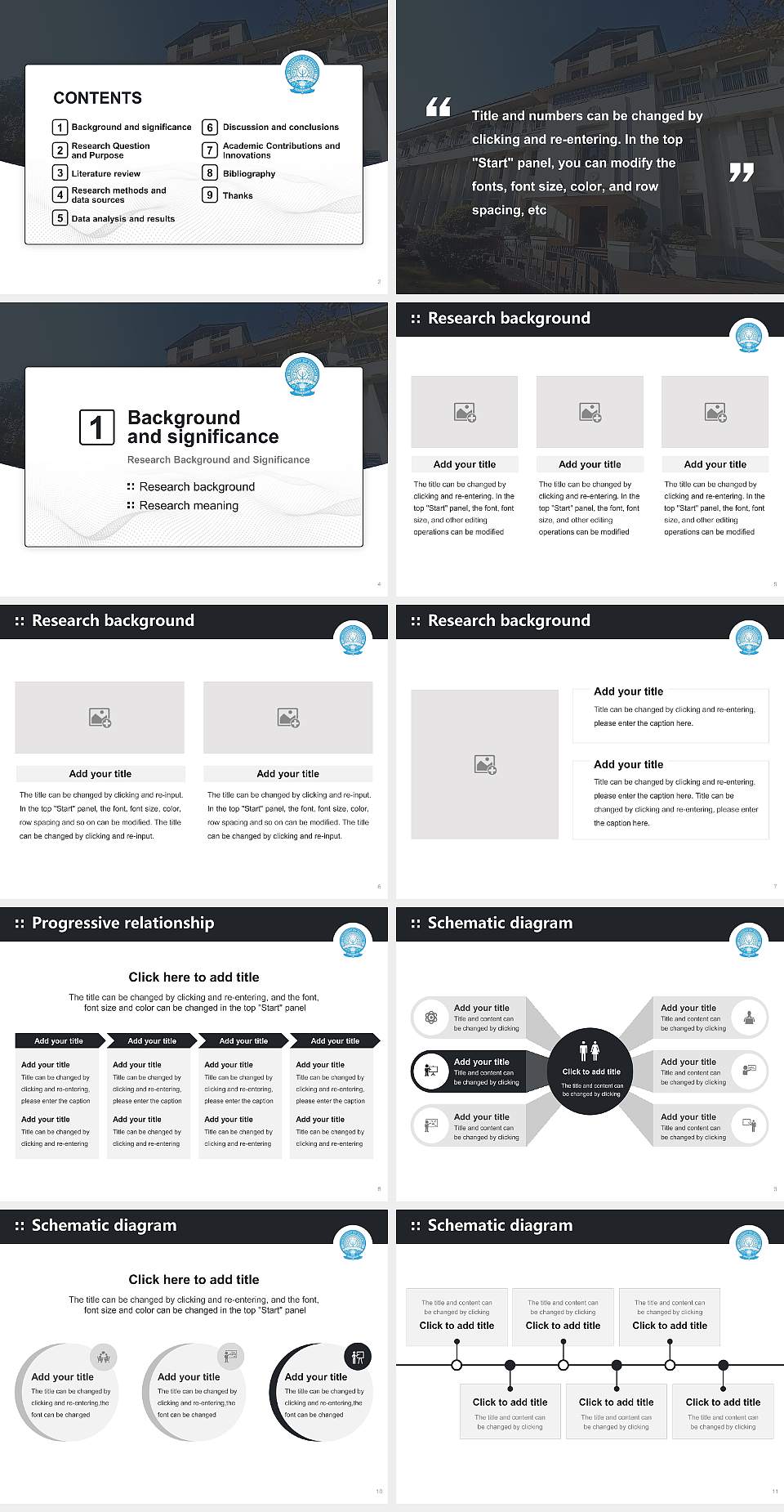 Gauhati University Graduation Thesis Defense PPT Template4:3 ratio PPT effect preview image2
