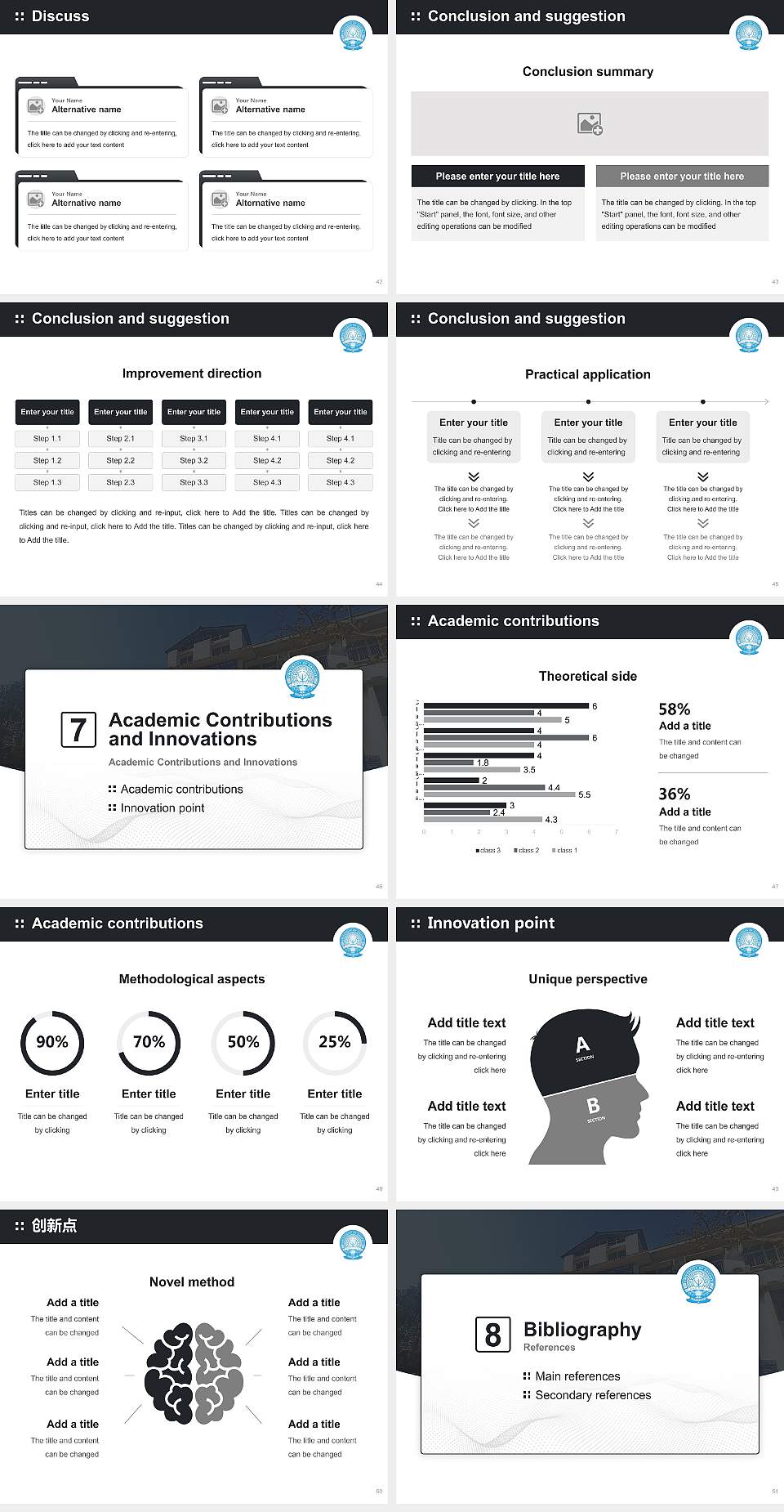 Gauhati University Graduation Thesis Defense PPT Template4:3 ratio PPT effect preview image6