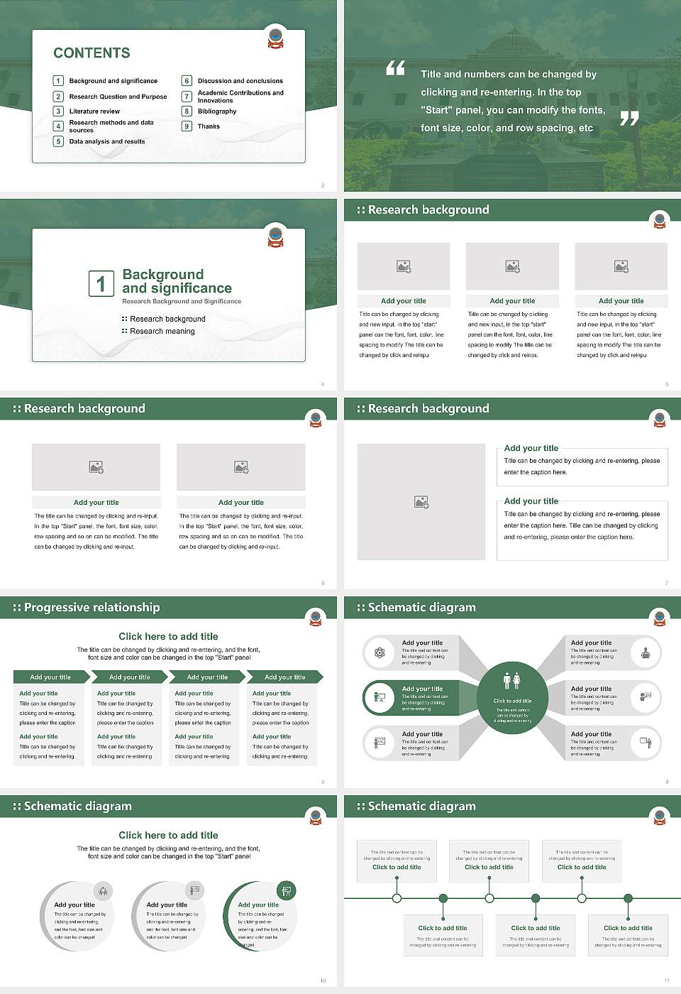 Bhupal Nobles University Graduation Thesis Defense PPT Template16:9 ratio PPT effect preview image2