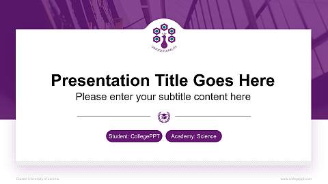 Cluster University of Jammu National Scholarship Defense PPT Template
