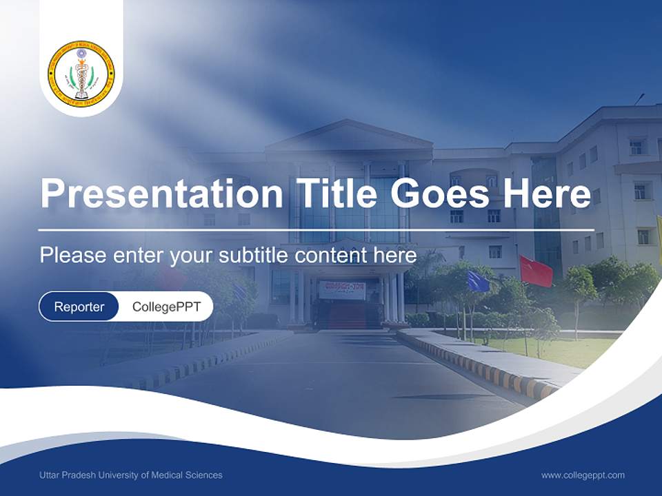 Uttar Pradesh University of Medical Sciences Lecture Sharing and Networking Event PPT Template4:3 ratio PPT effect preview image4