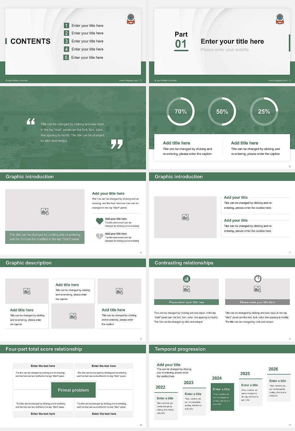 Bhupal Nobles University Thesis Proposal/Graduation Defense PPT Template16:9 ratio PPT effect preview image2