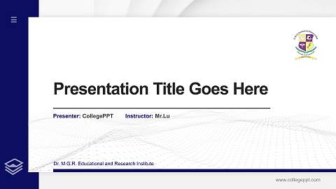 Dr. M.G.R. Educational and Research Institute Thesis Proposal/Graduation Defense PPT Template
