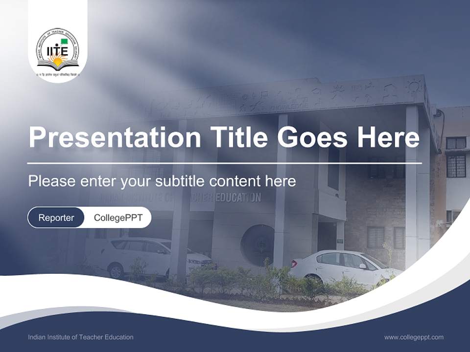 Indian Institute of Teacher Education Lecture Sharing and Networking Event PPT Template4:3 ratio PPT effect preview image4