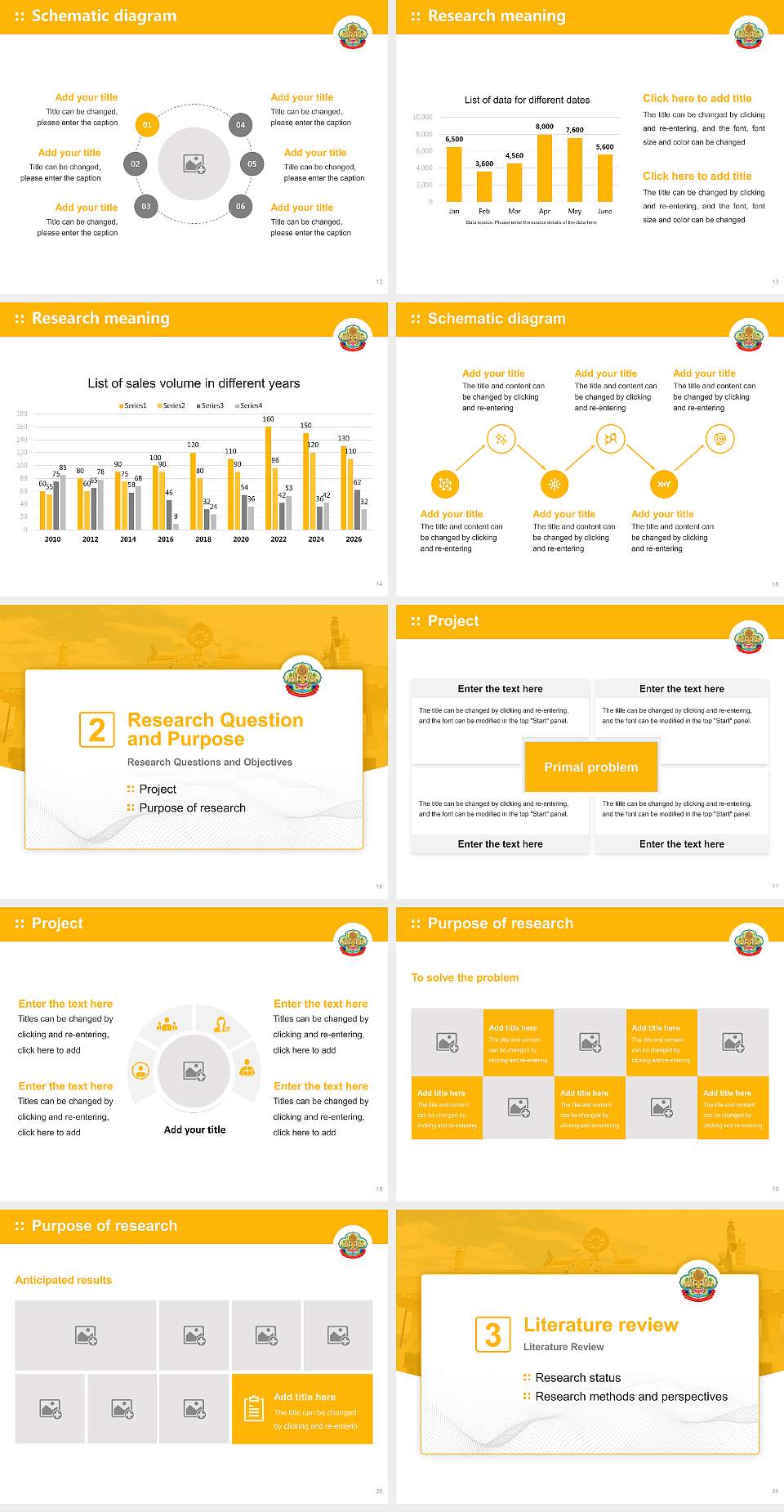 Central Institute of Buddhist Studies Graduation Thesis Defense PPT Template4:3 ratio PPT effect preview image3