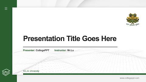 G.L.A. University Thesis Proposal/Graduation Defense PPT Template