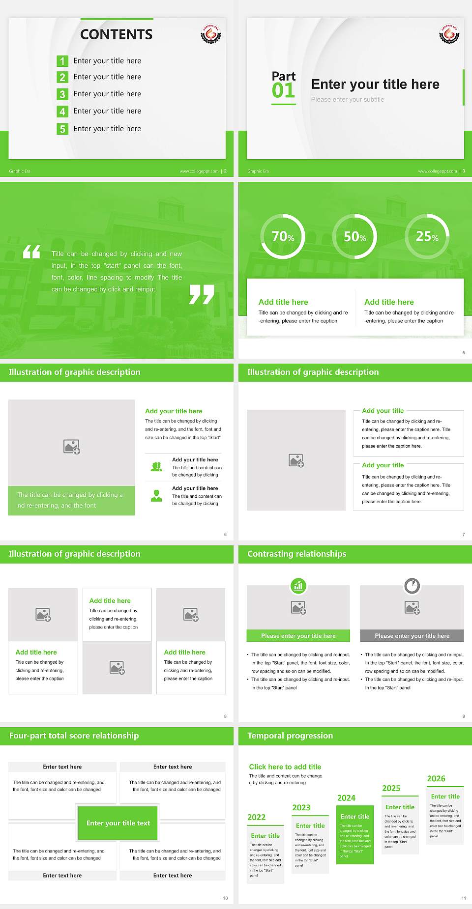 Graphic Era Thesis Proposal/Graduation Defense PPT Template4:3 ratio PPT effect preview image2