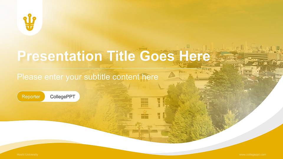 Hoshi University Lecture Sharing and Networking Event PPT Template16:9 ratio PPT effect preview image1