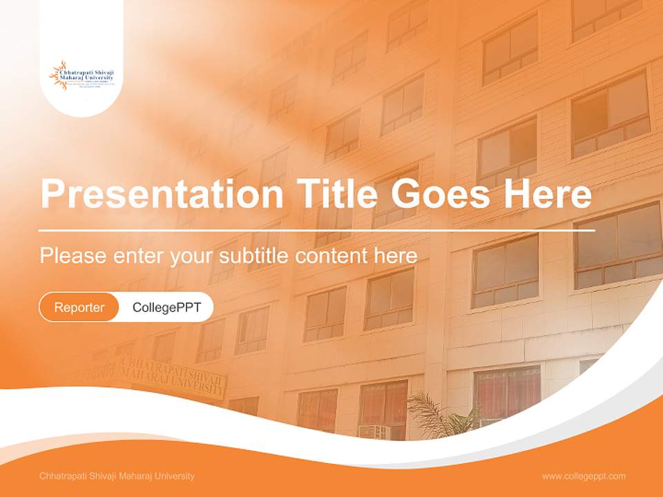 Chhatrapati Shivaji Maharaj University Lecture Sharing and Networking Event PPT Template4:3 ratio PPT effect preview image4